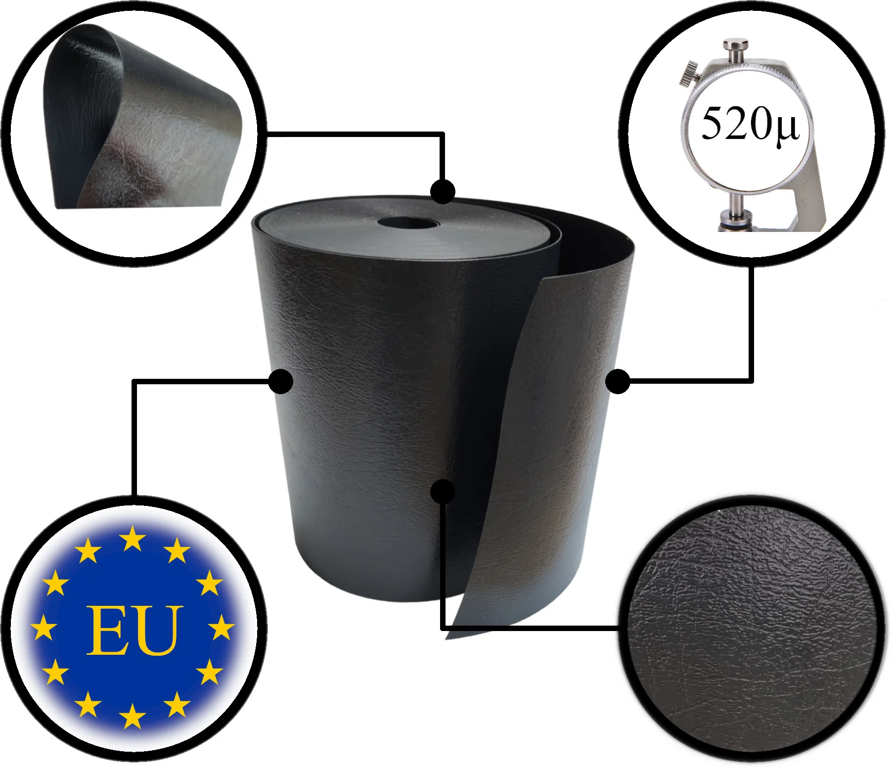 Brise-vue en PVC d'excellente qualité 15 - 19 cm x 26 m + 20 clips – Image 4